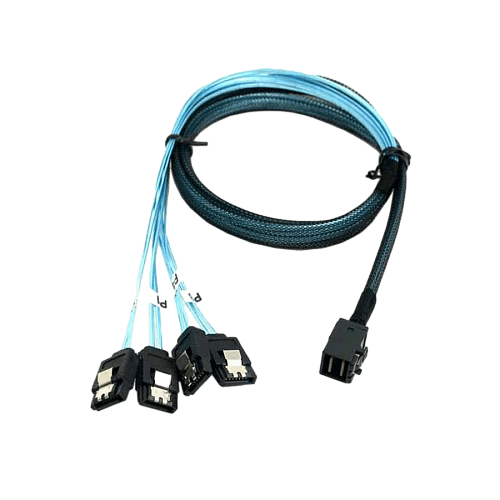 Кабель SATA Cable 48cm Round S-S CBL-0206L